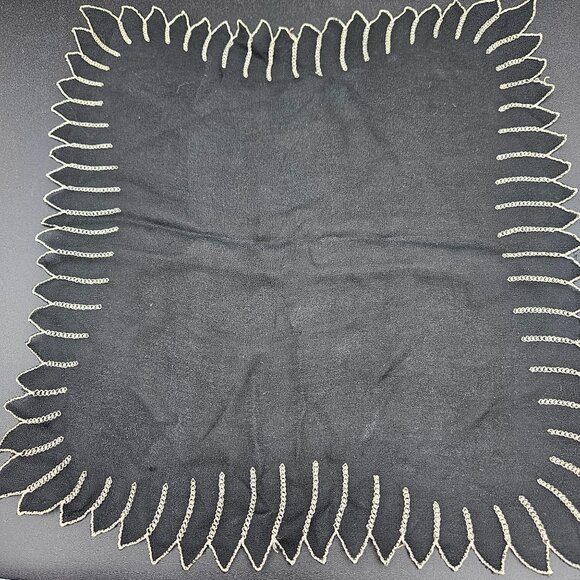 Lot of 10 VTG linen/cotton handkerchiefs assorted colors, patterns and sizes - Picture 4 of 15